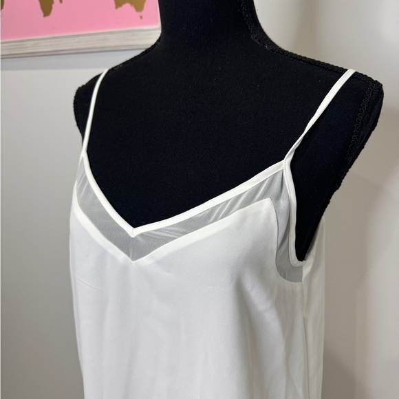1. State White Flowy Women's Tank Top Blouse (S) - Picture 2 of 7